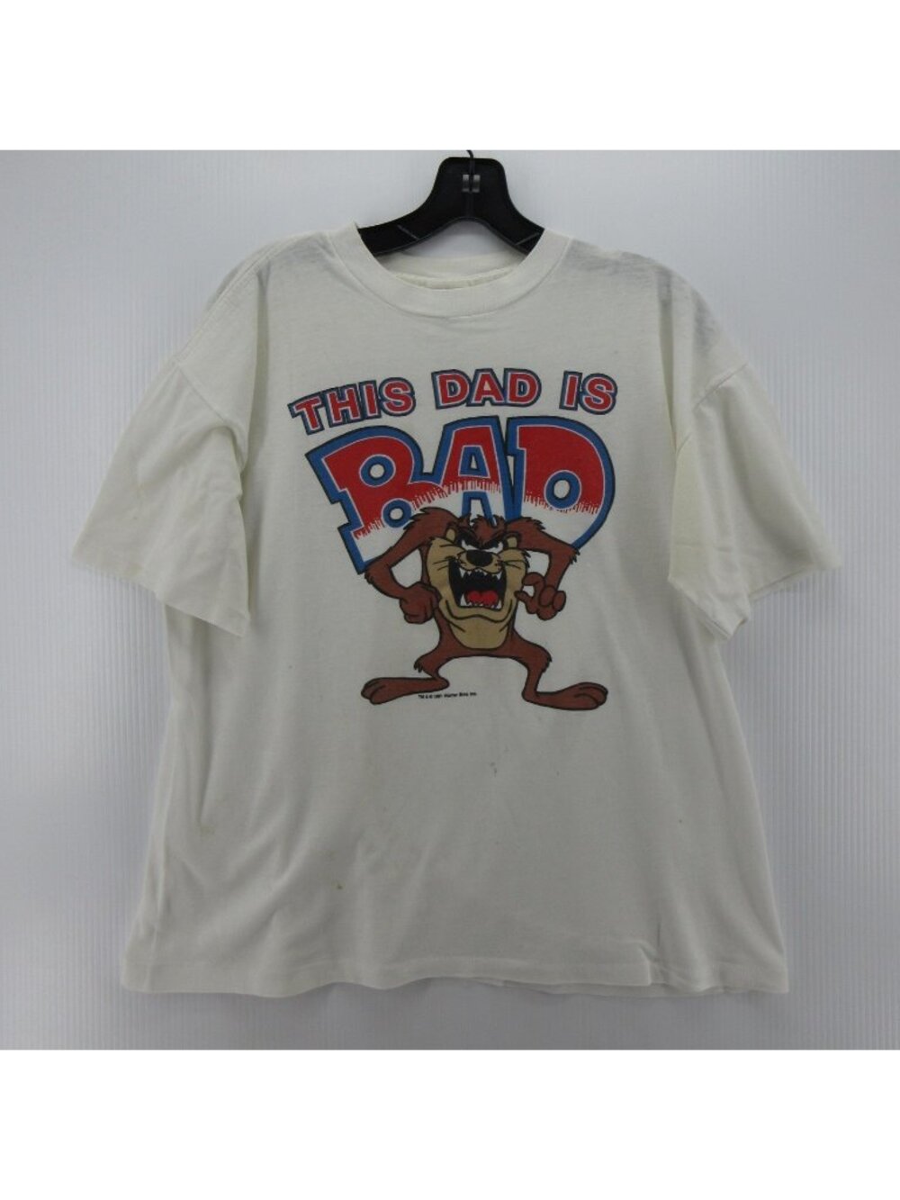 VINTAGE Taz Shirt Large Tasmanian Devil Jostens 90s Single Stitch *